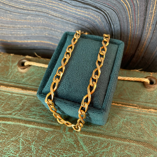 Infinity Curb Bracelet - 14k