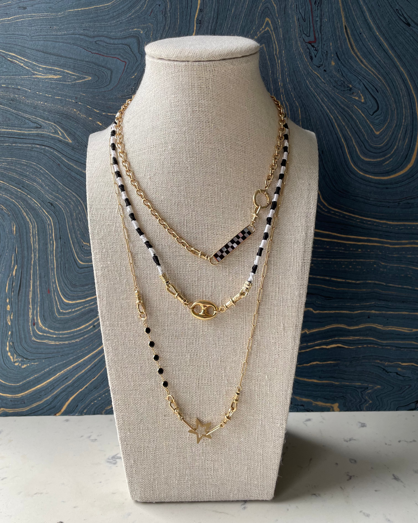 Knotty Cords - Silk & 14k