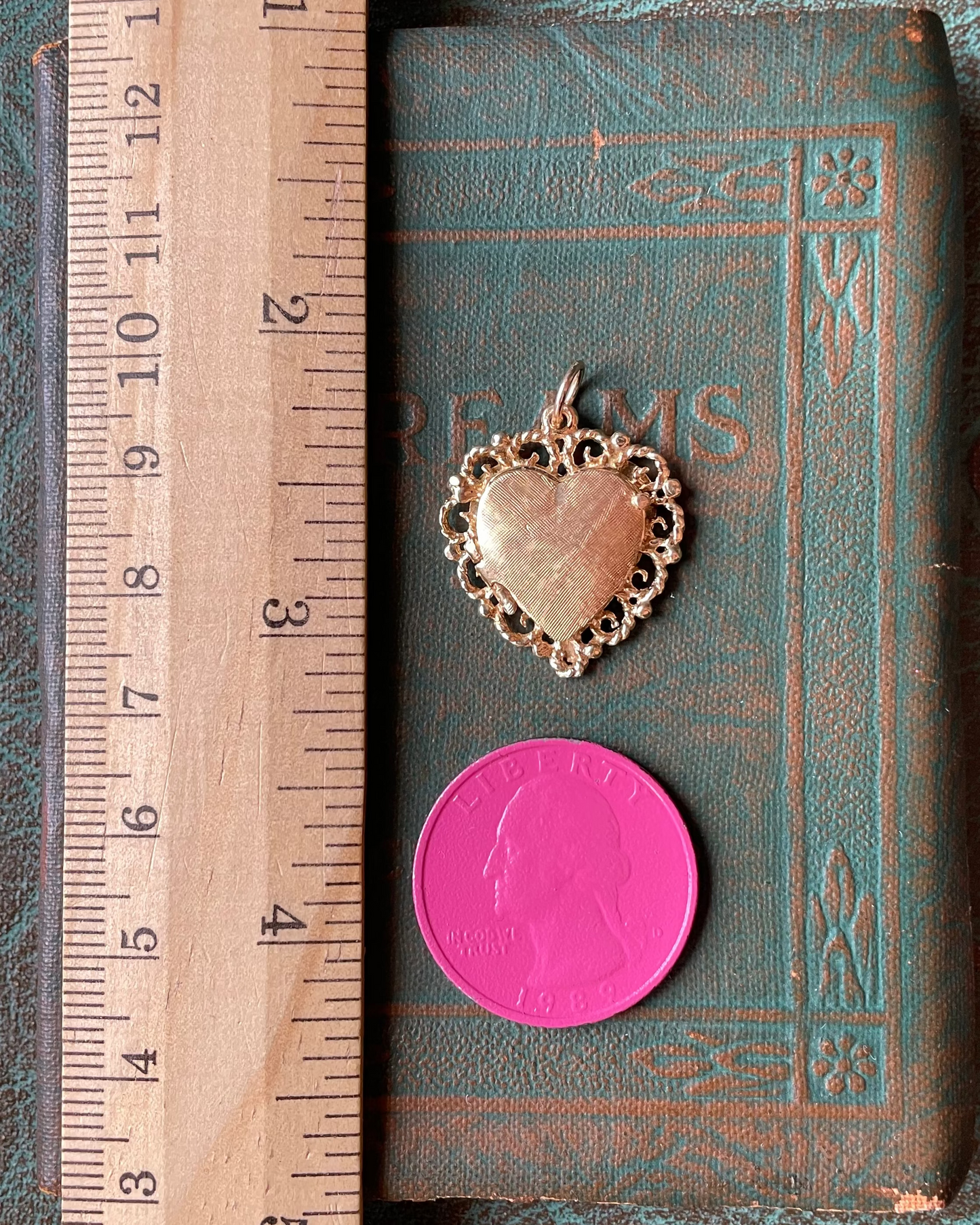 Lace Heart Locket - 14k