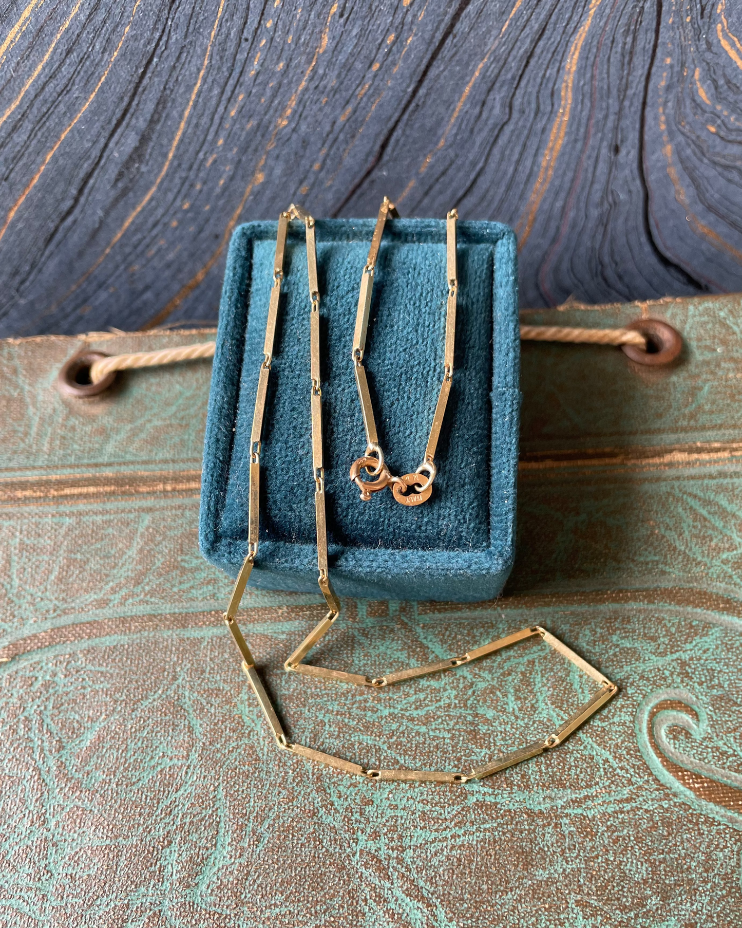 Long Bar Chain - 14k