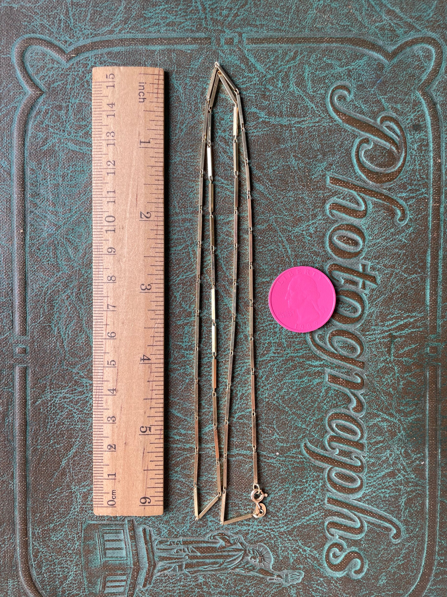 Long Bar Chain - 14k
