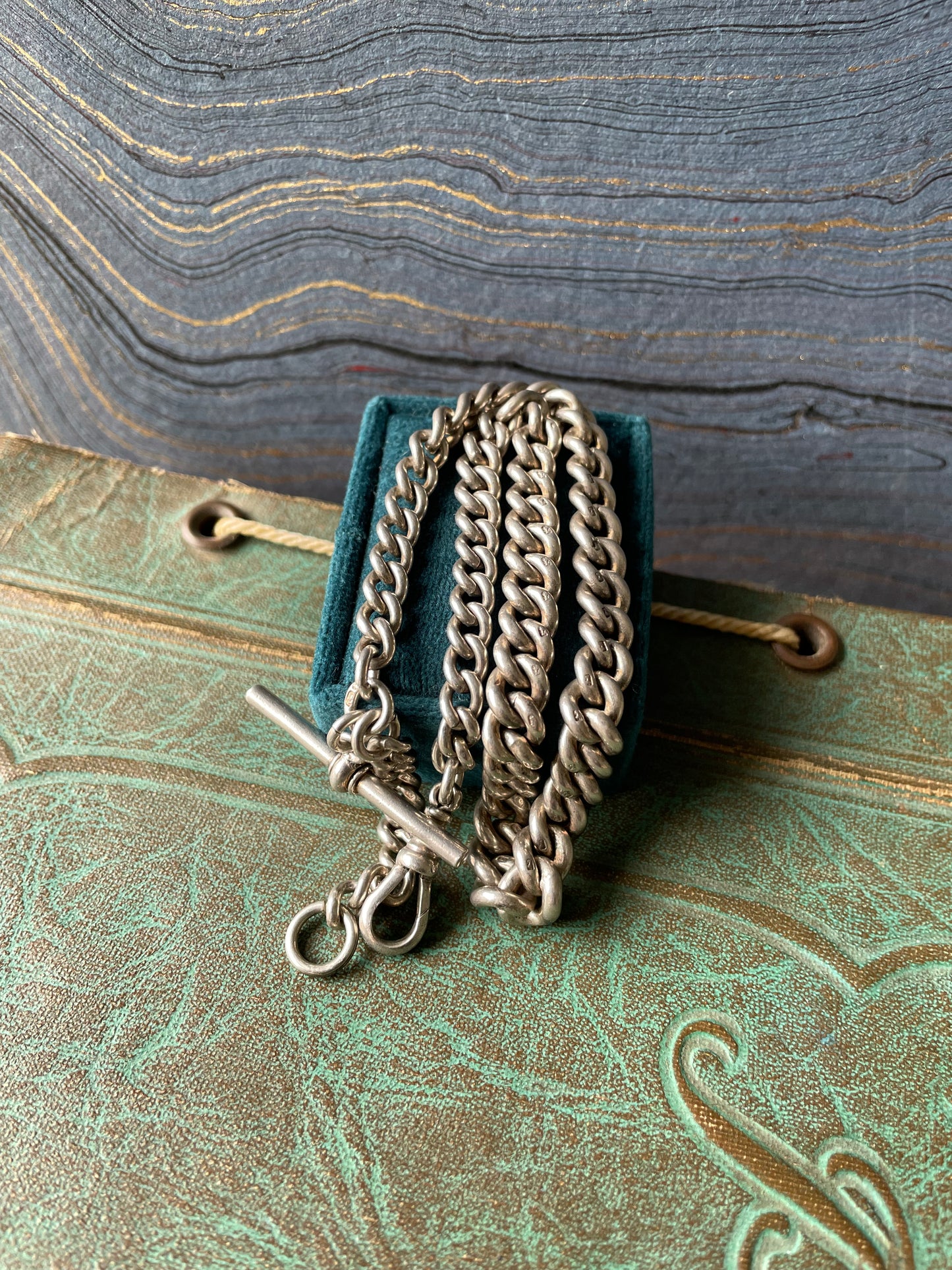 Watch Chain Small Graduated Curb - Silver