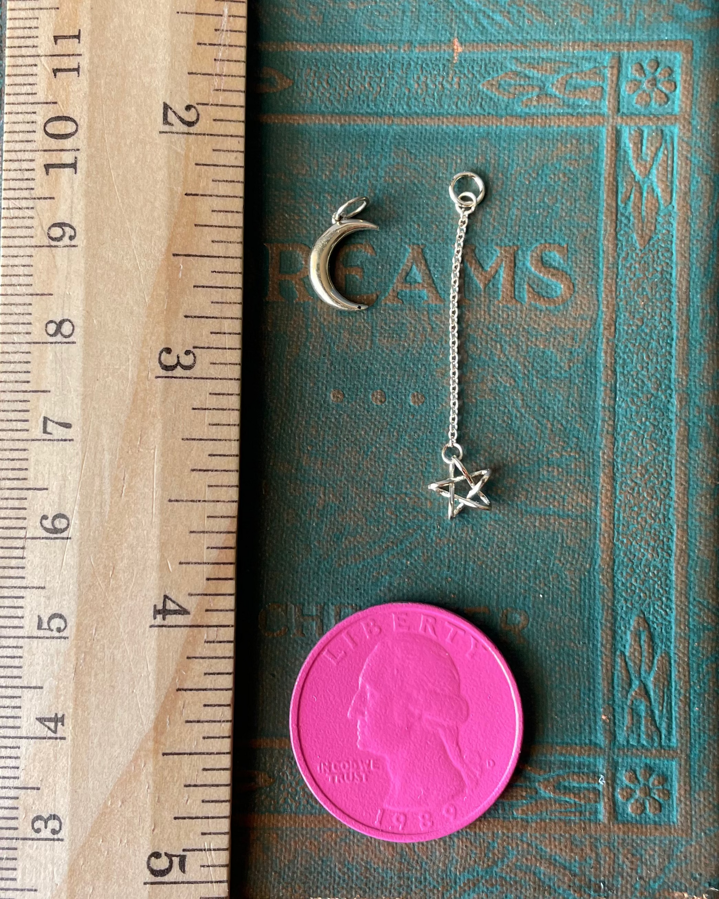 Moon & Falling Star Duo - 14k