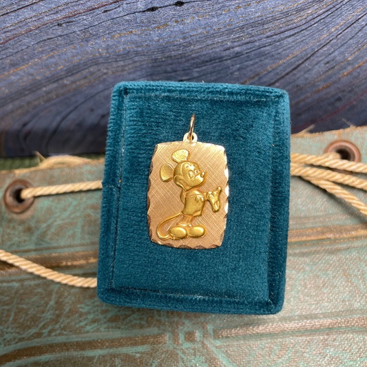 Mickey Mouse Charm - 13k & 14k