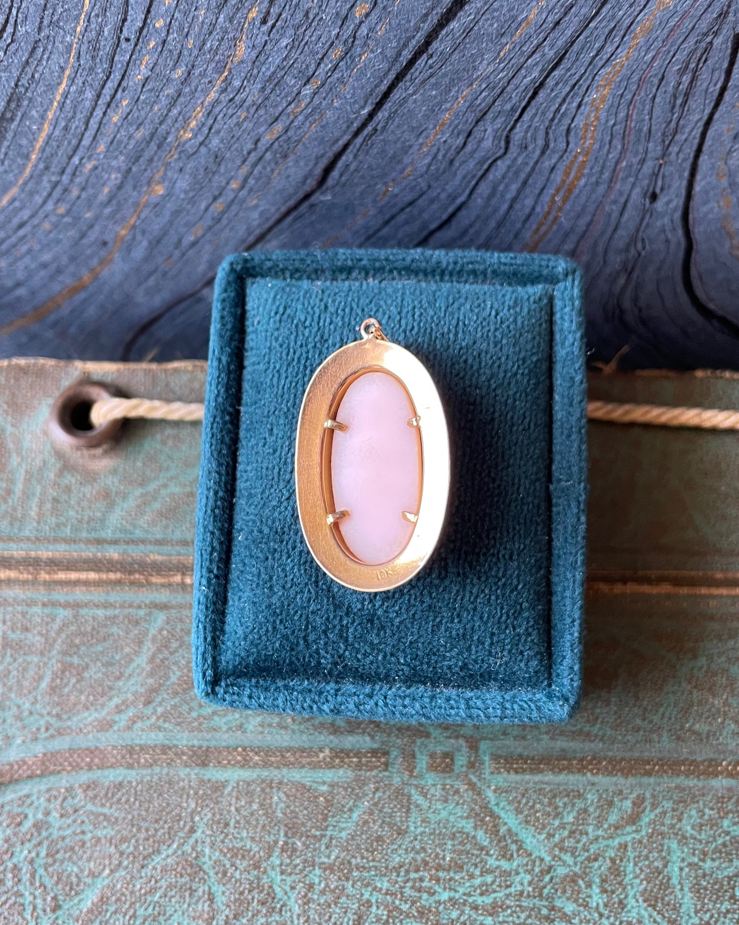 Oblong Cameo Charm - 10k