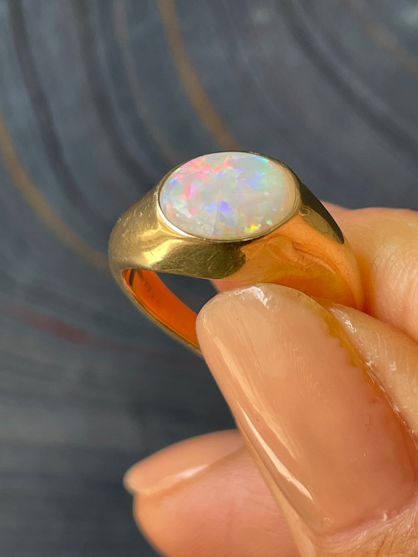 Opal Wave Ring - 14k