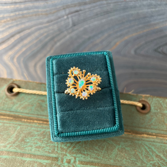 Opal Butterfly Ring - 13k