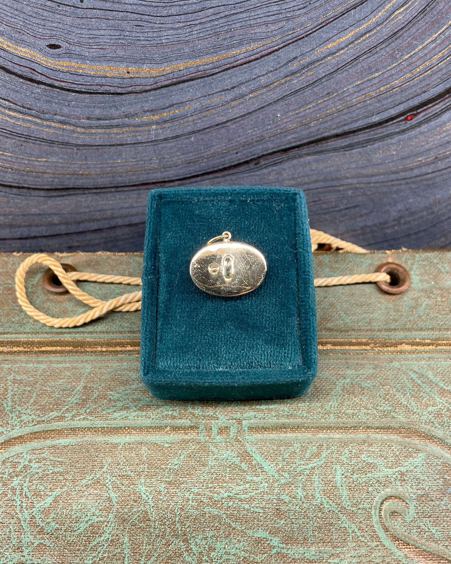 Oval Opal Cufflink Charm - 14k