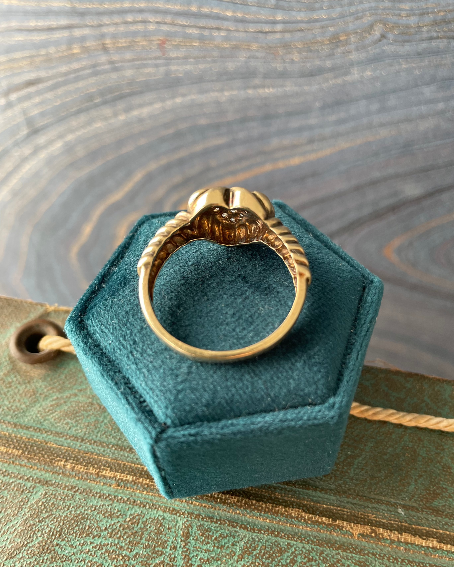 Pavé Heart Ring - 14k