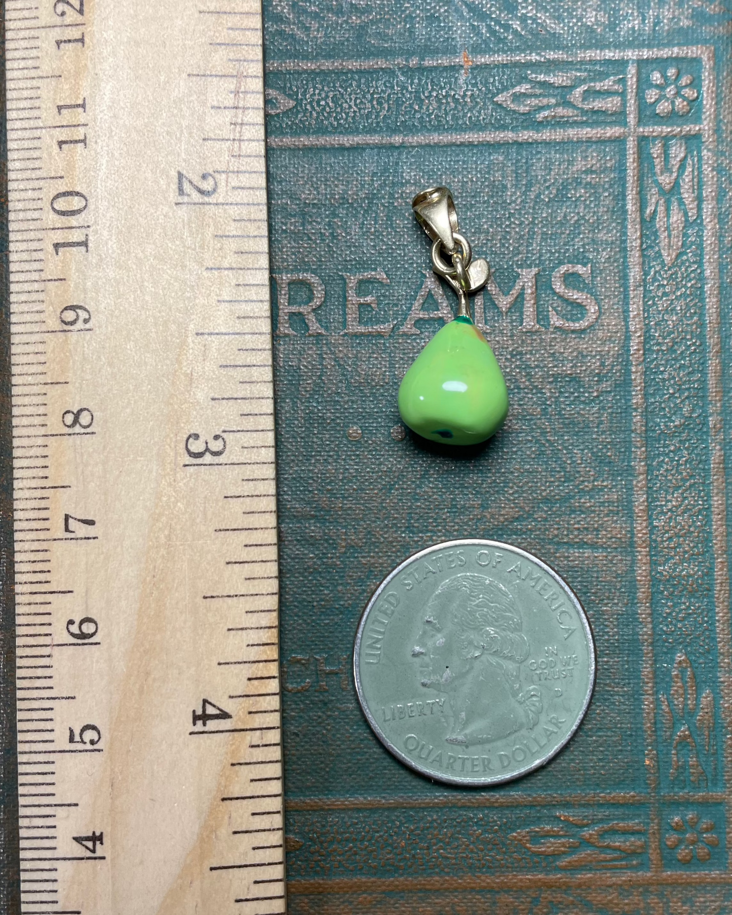 A Pear Apparently Charm - 14k