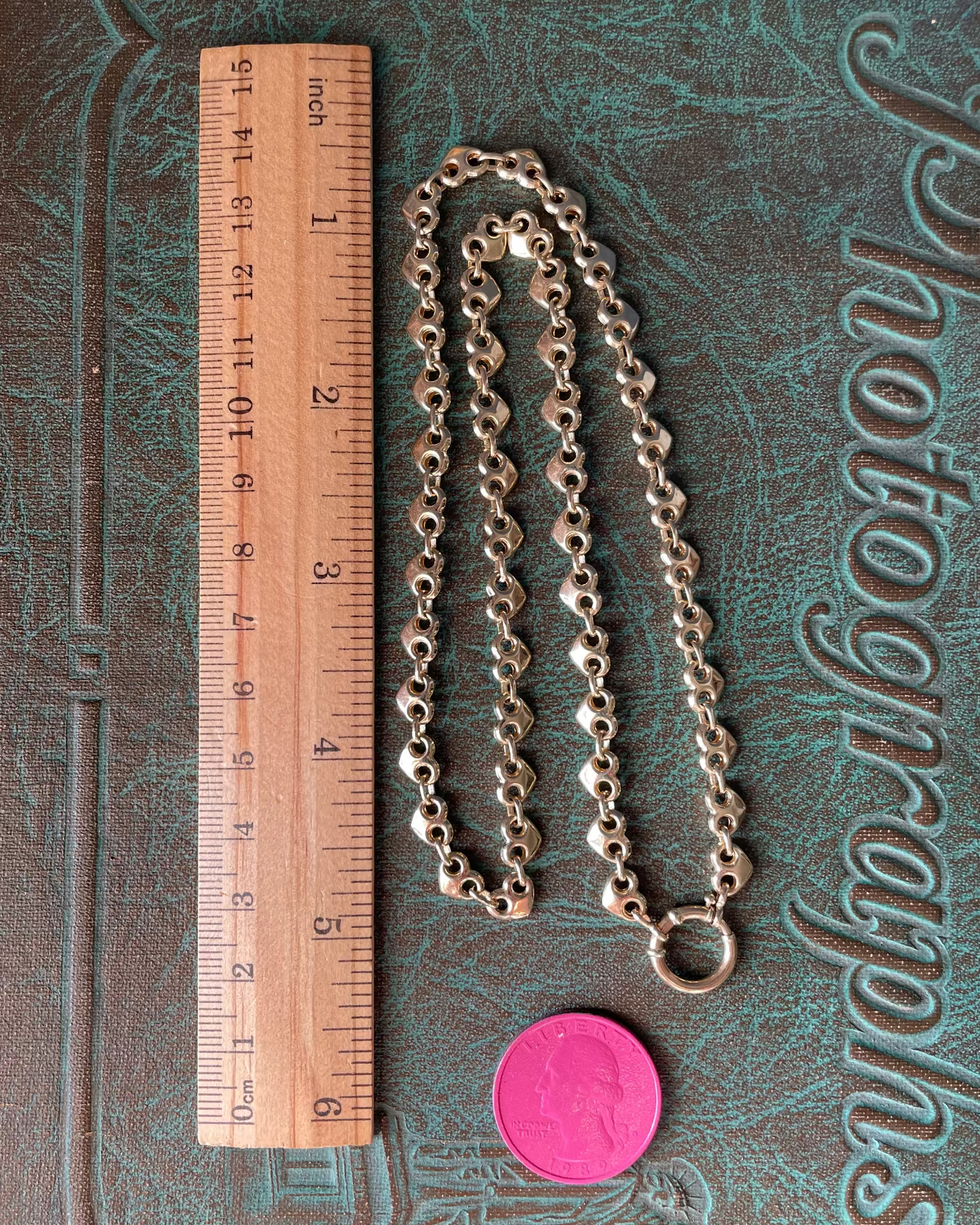 Puffy Heart Mariner BSB Chain - 14k