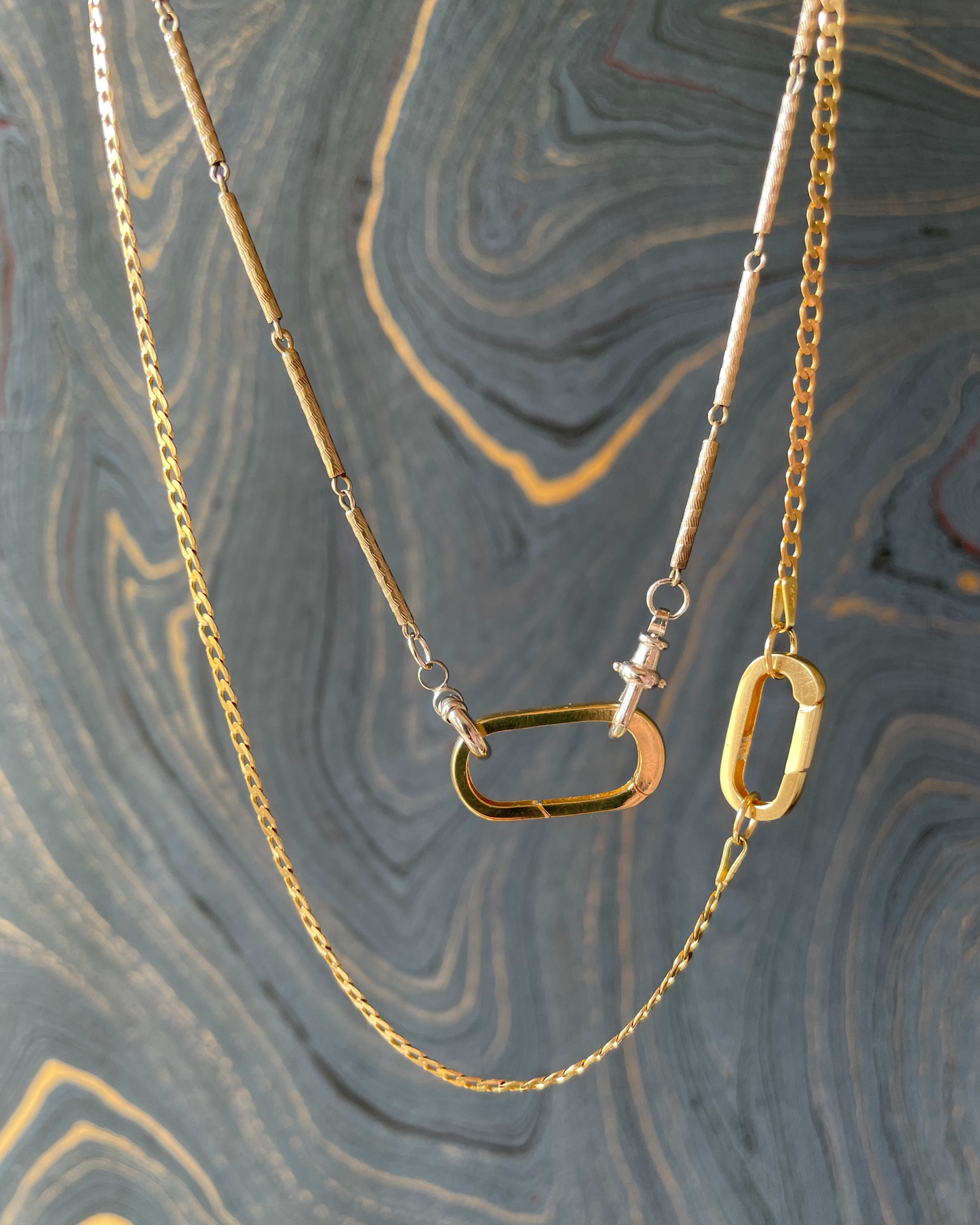 Barber Bar Chain Watchdogged - 14k