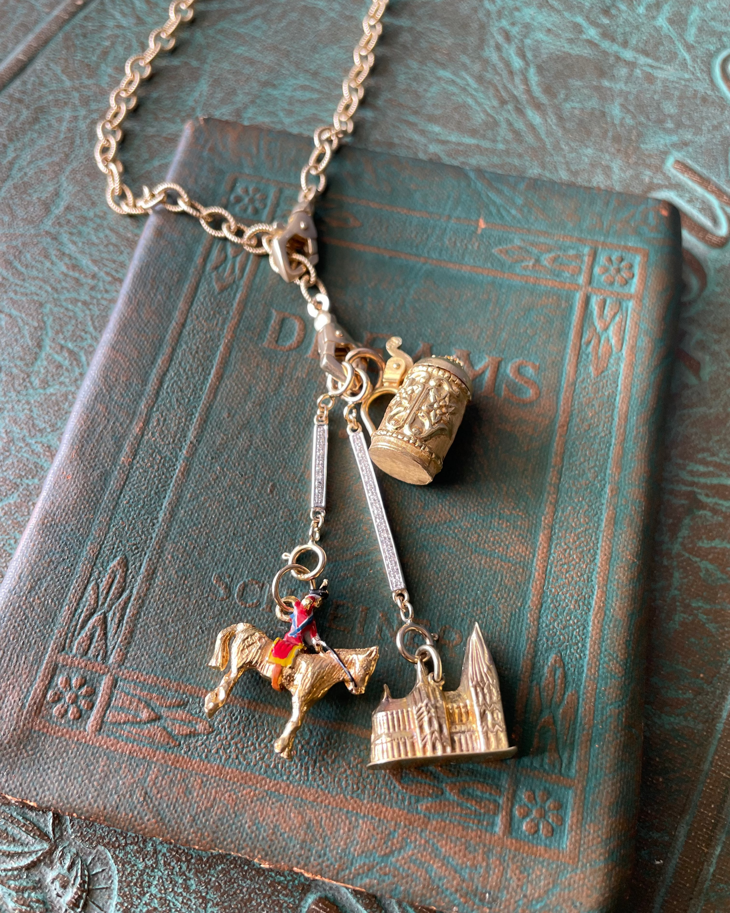 Beer Stein Charm - 18k