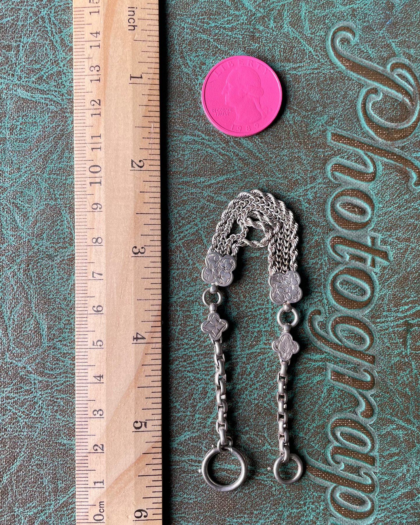 Quatrefoil Watch Chain - Silver