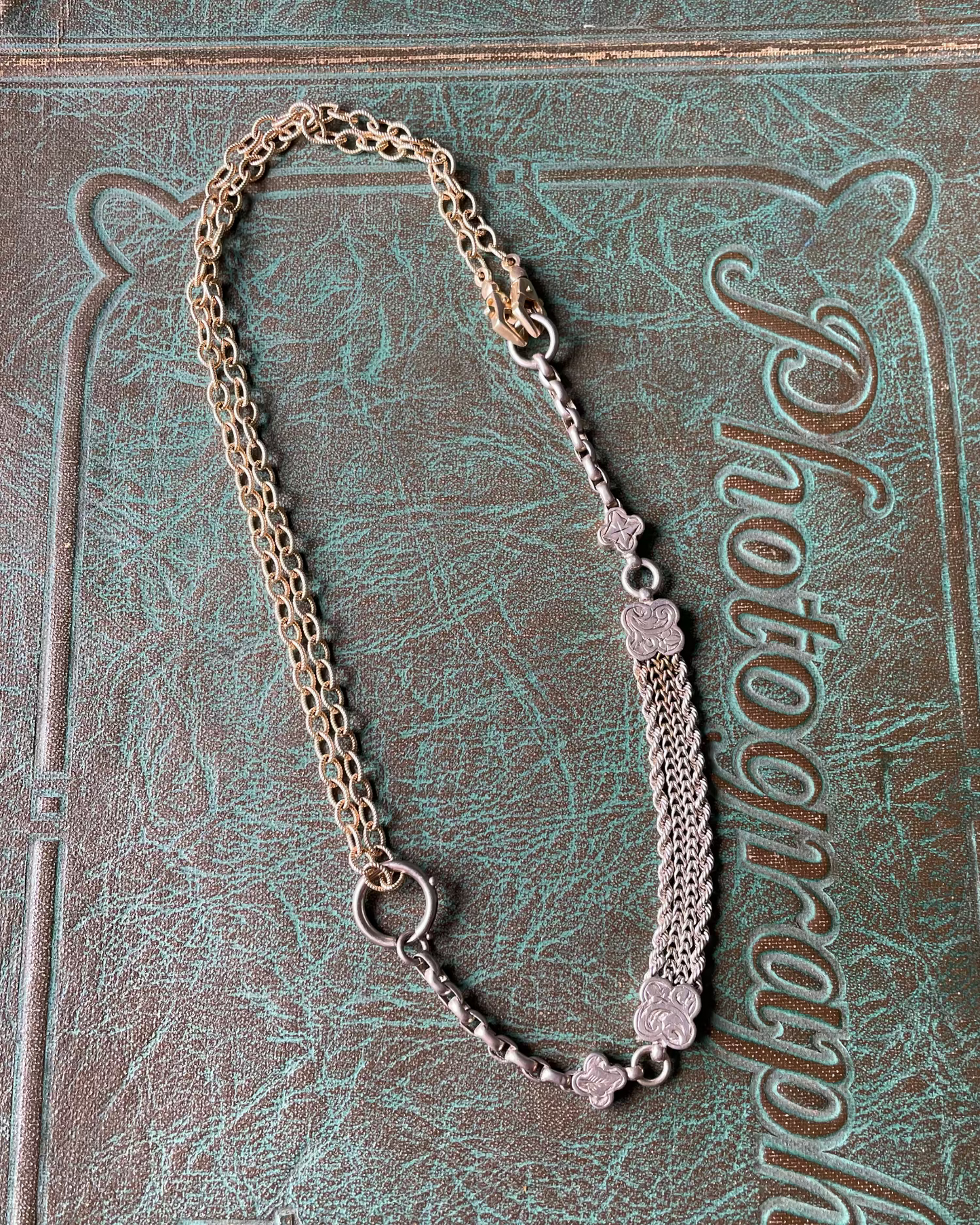 Quatrefoil Watch Chain - Silver