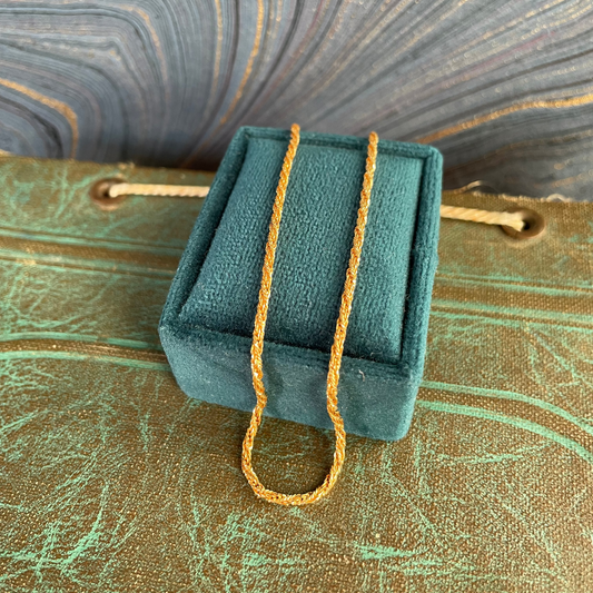 Twisted Wheat Chain - 14k