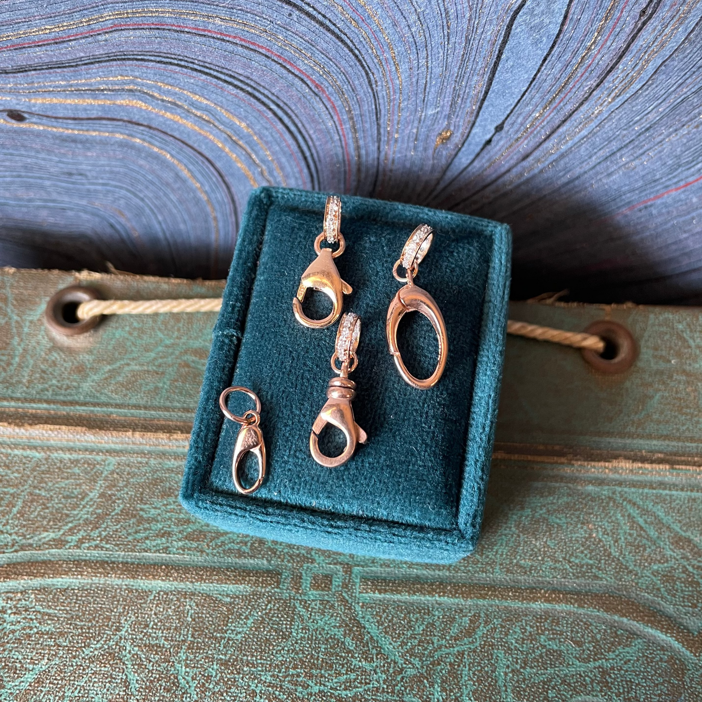 Rose Gold Clasp Charms - 14k