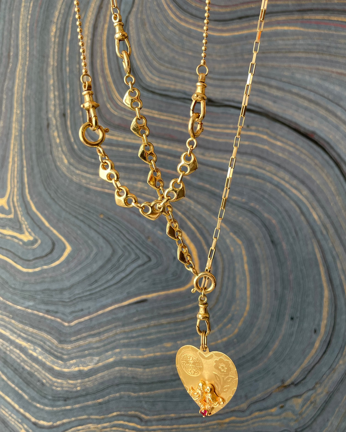 Stringy Heart Mariner Medium - 14k