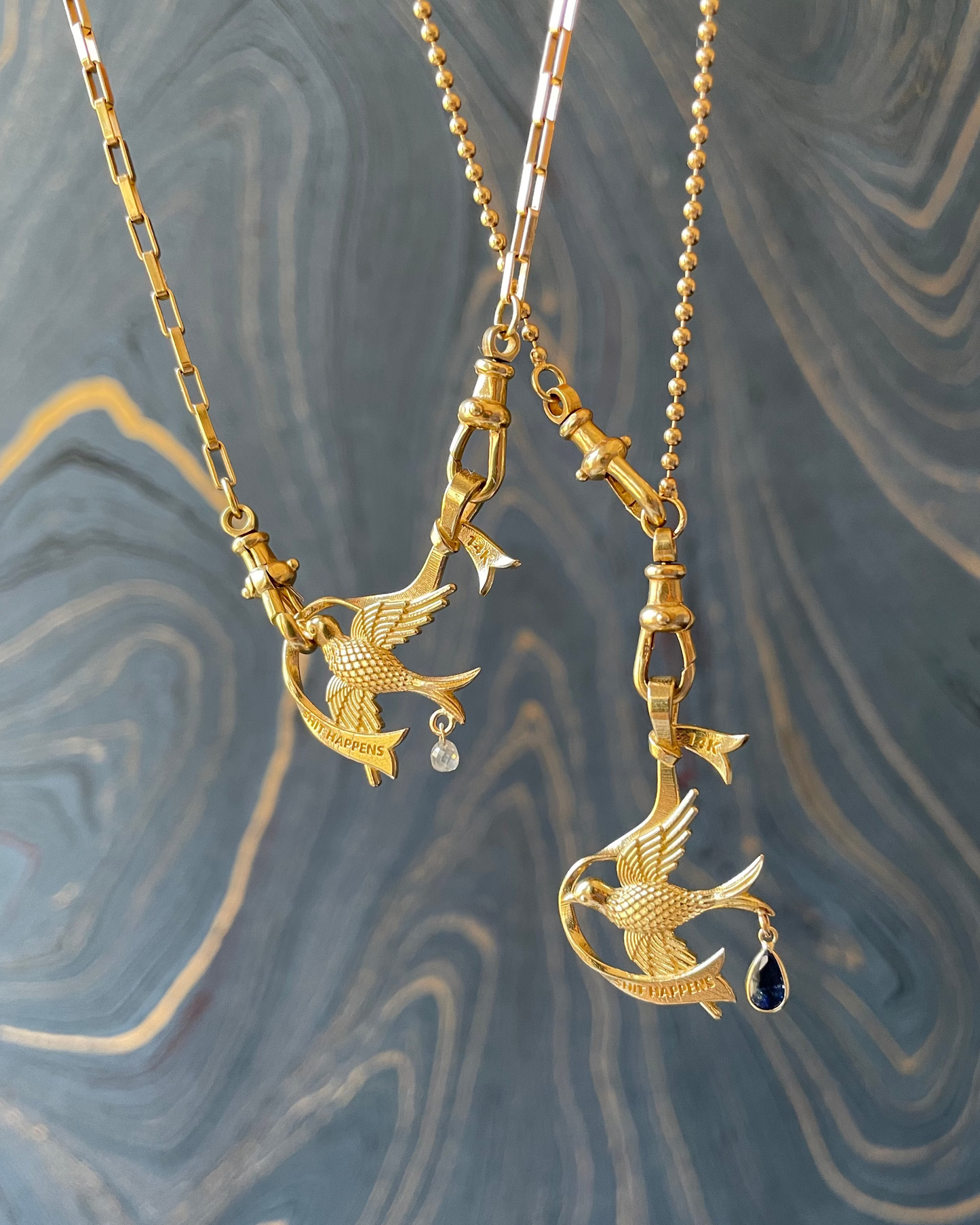 The Sh!t Happens Charm - 14k