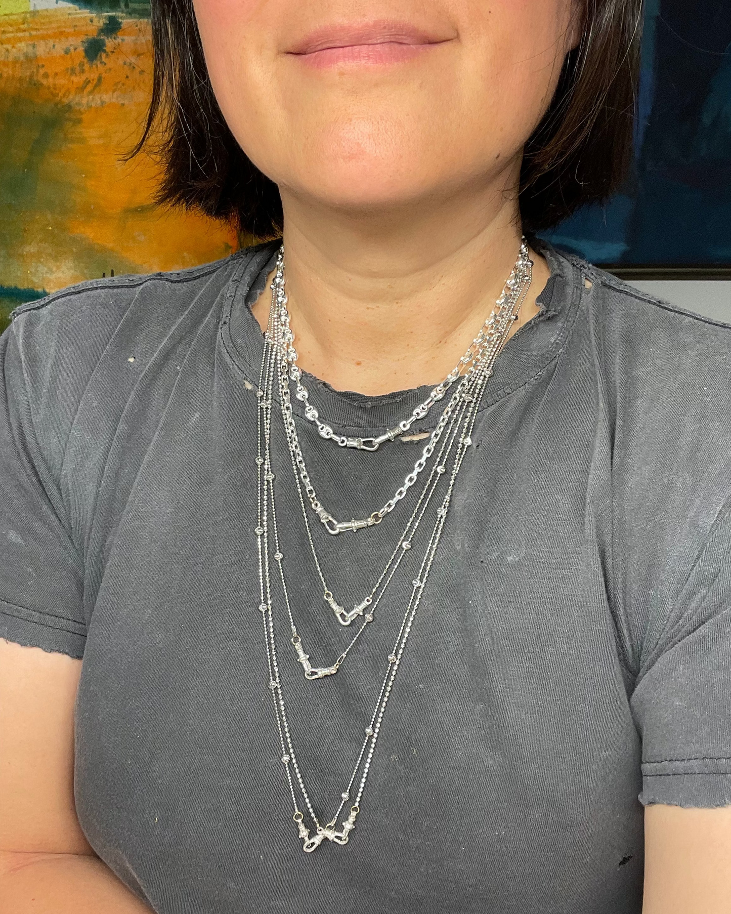 Silver Double Dog Chains - 925