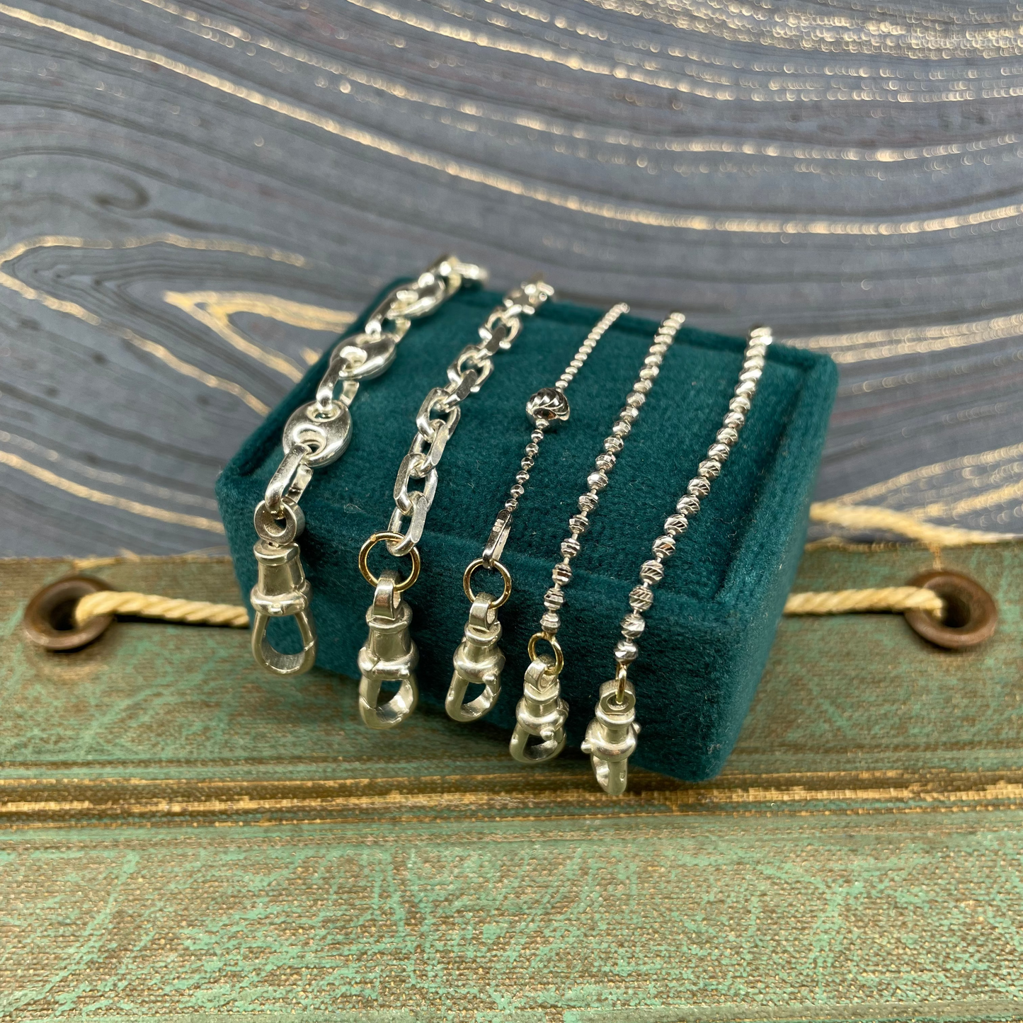 Silver Double Dog Chains - 925