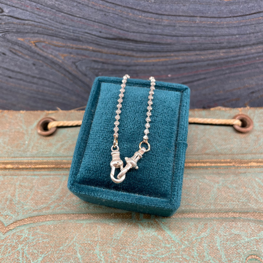 Double Dog Moon Chain - Silver