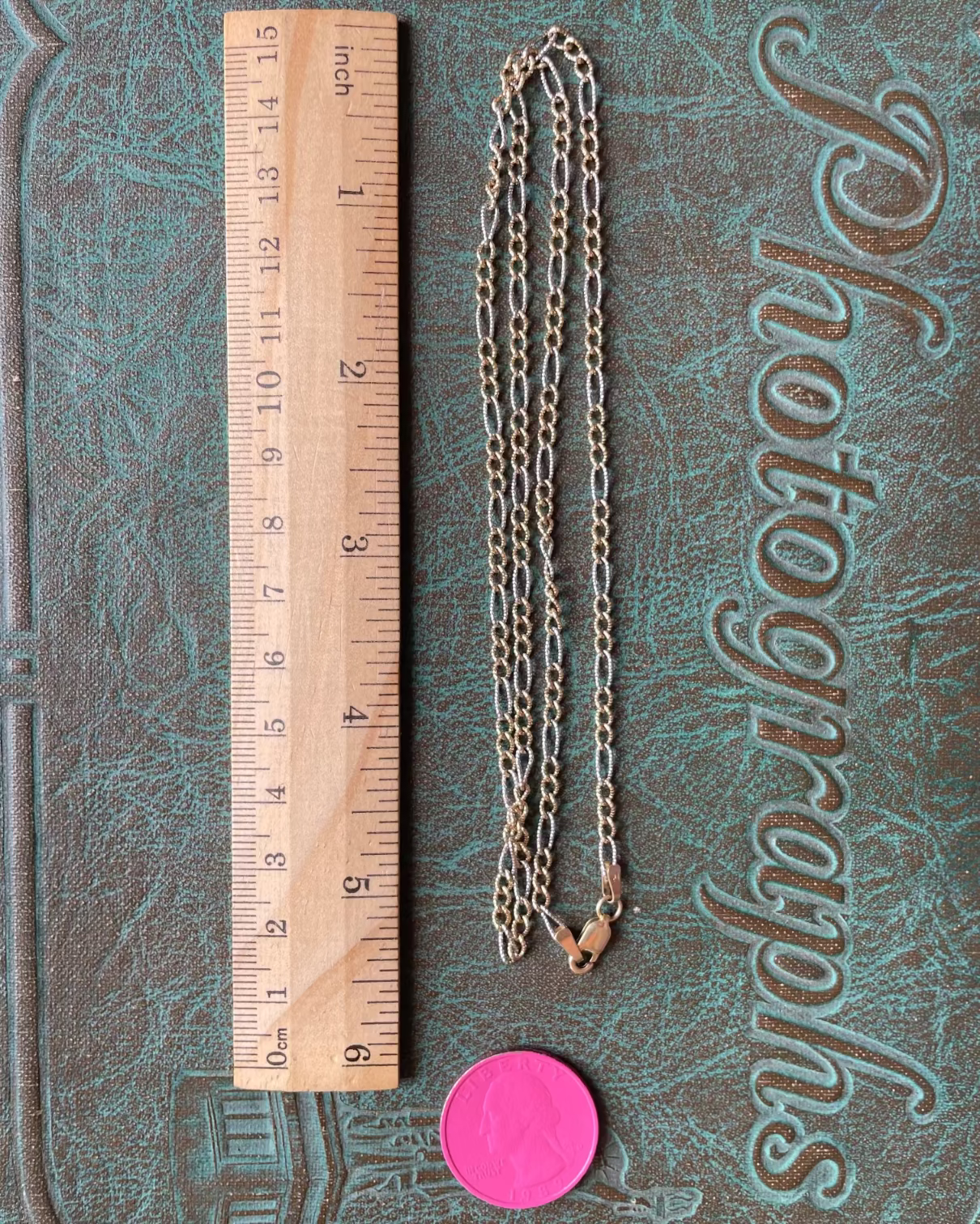 Sparkle 2 Tone Figaro Chain - 14k