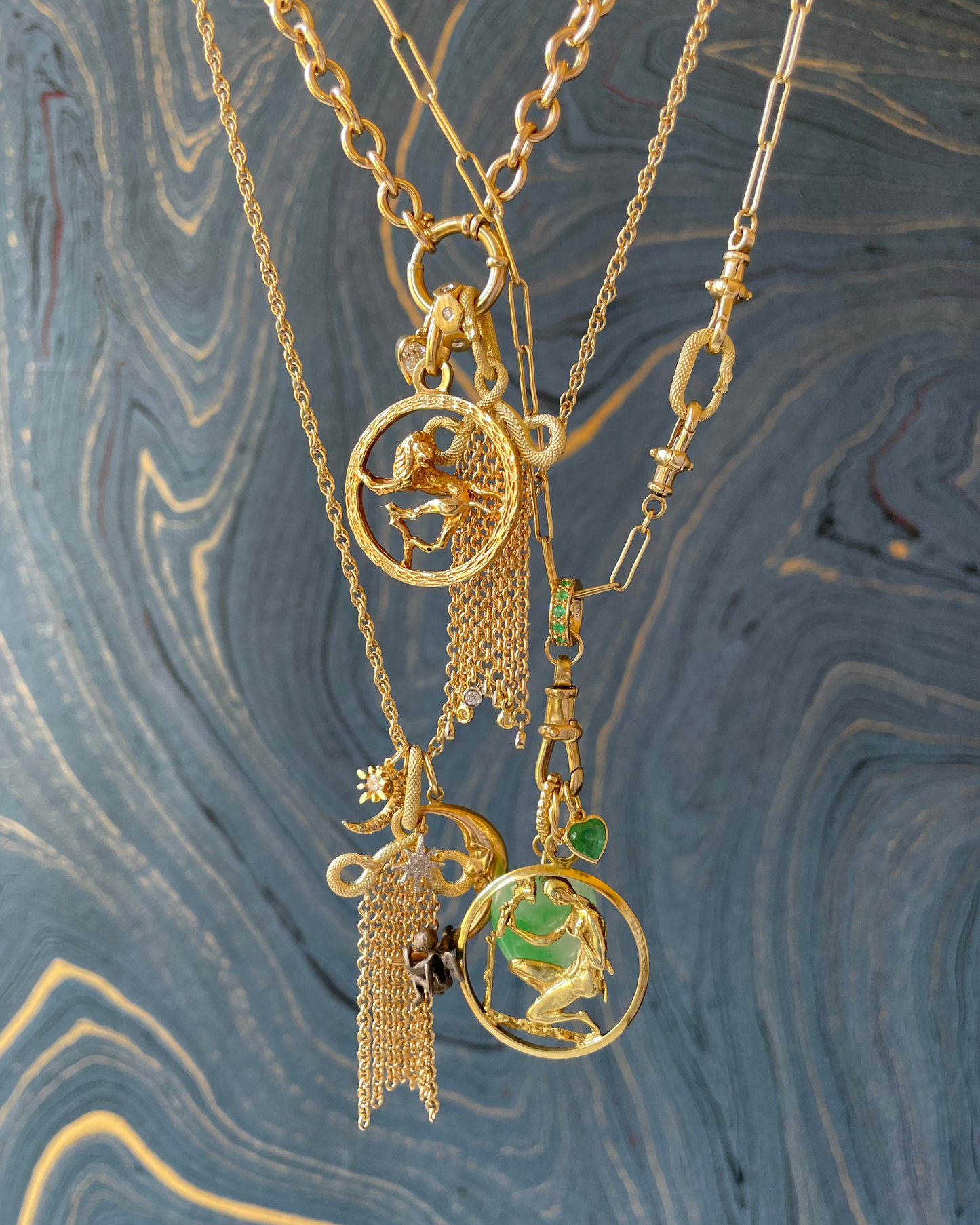 Sssnake Tasssel - 14k