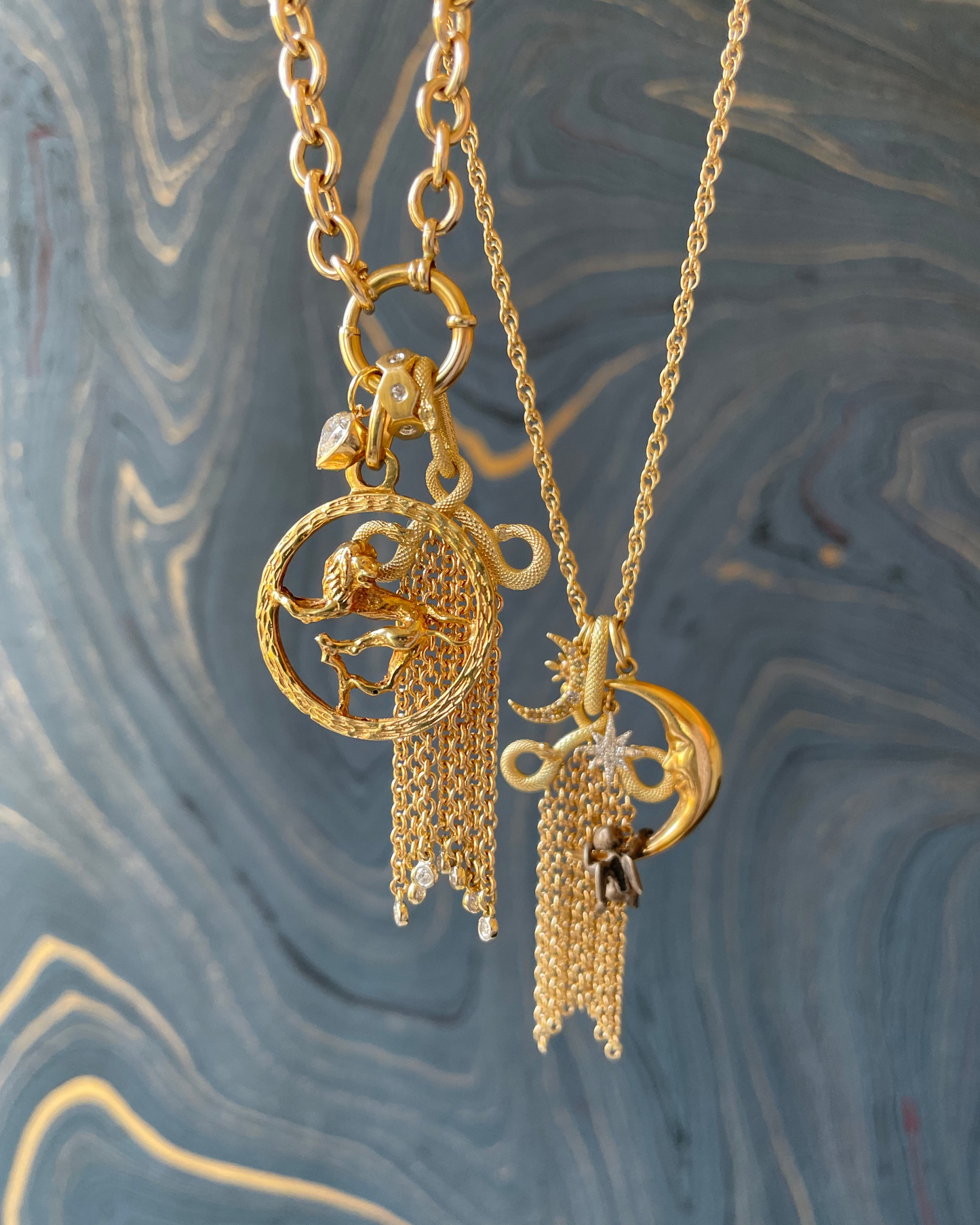 Sssnake Tasssel - 14k