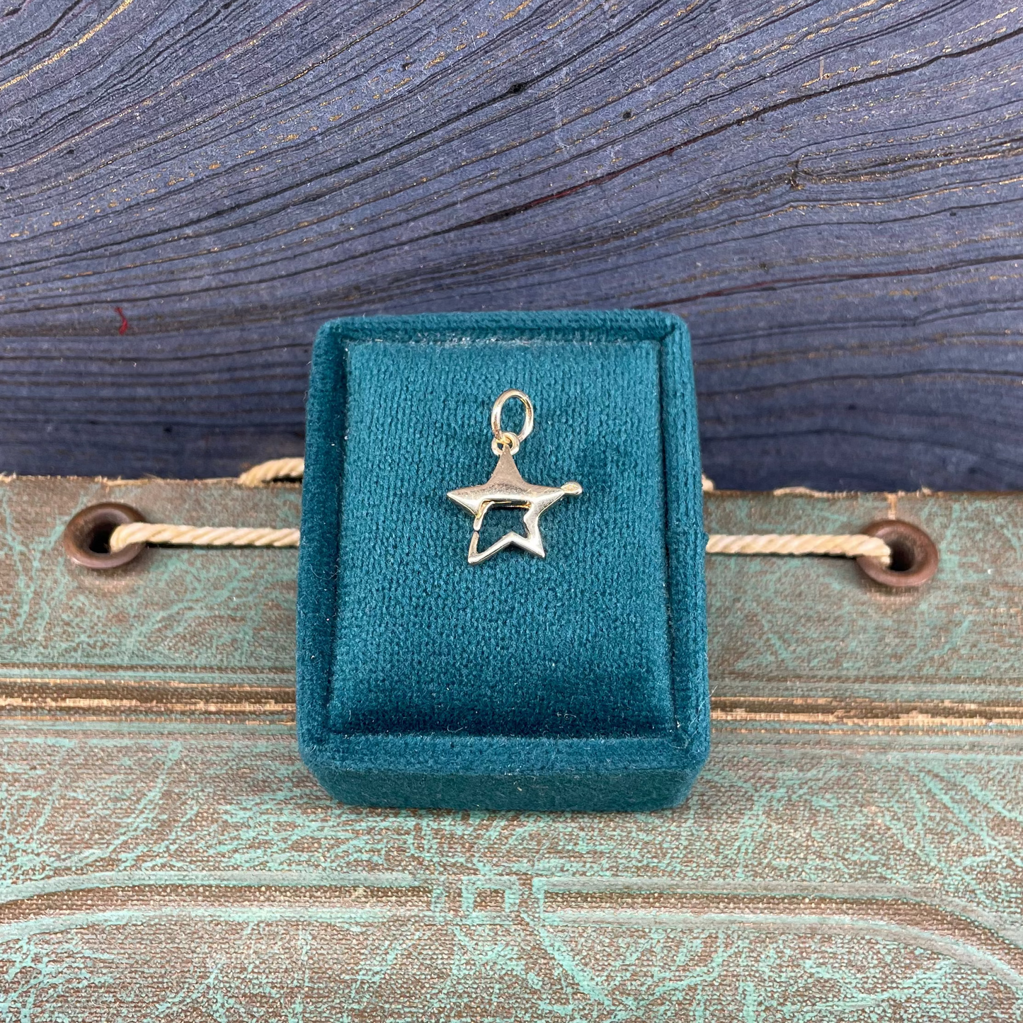 Star Clasp Charm - 14k