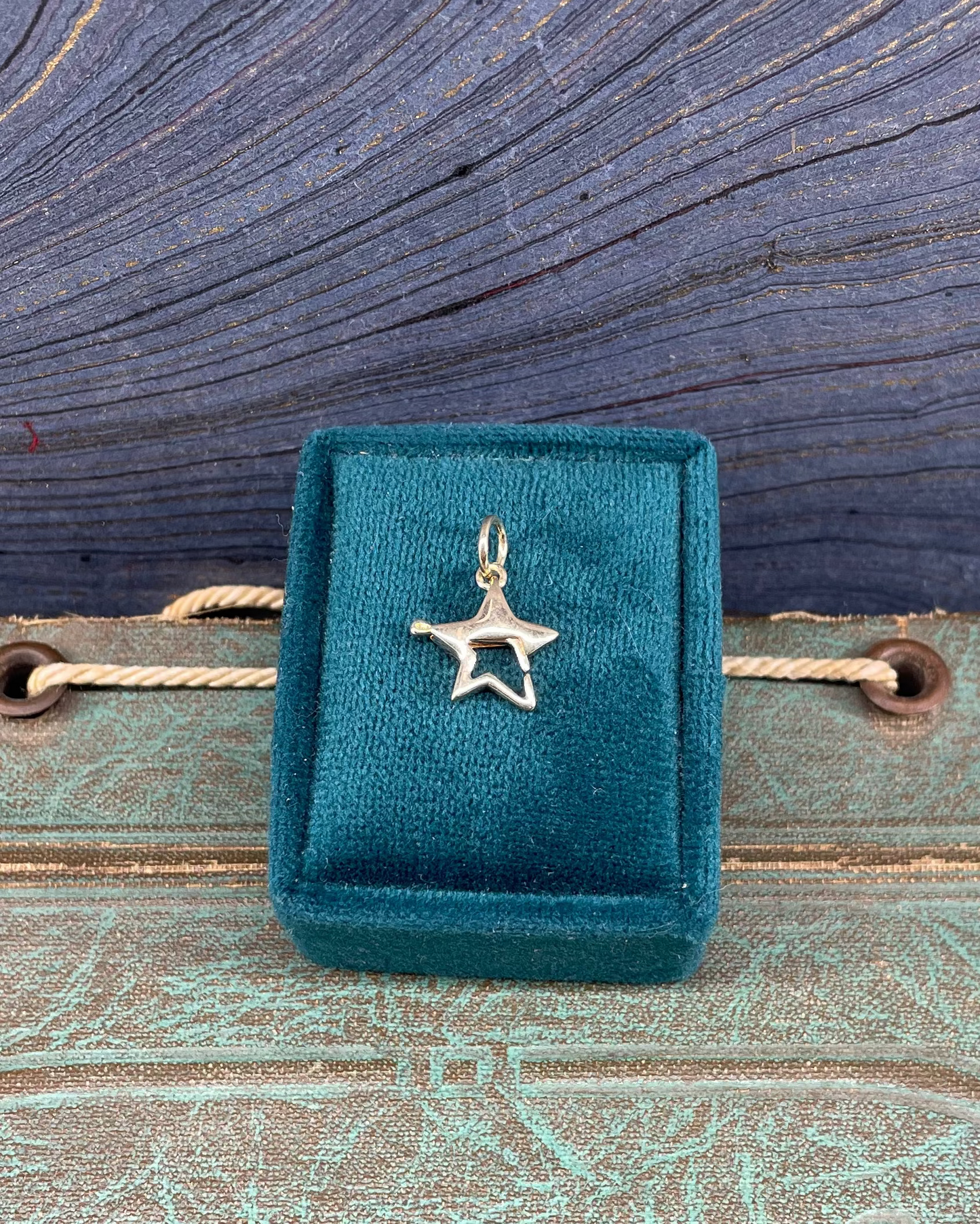 Star Clasp Charm - 14k