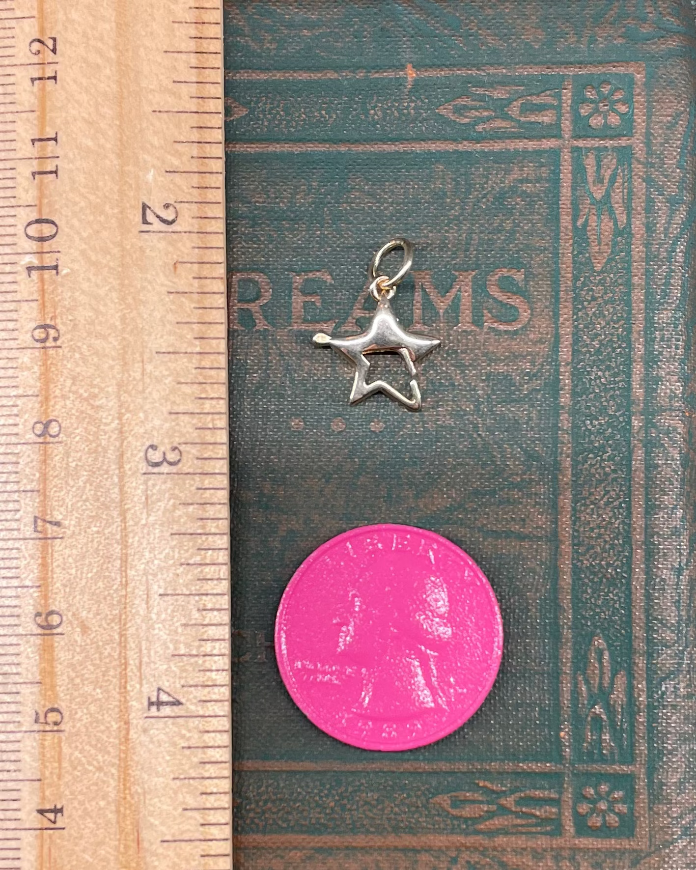Star Clasp Charm - 14k
