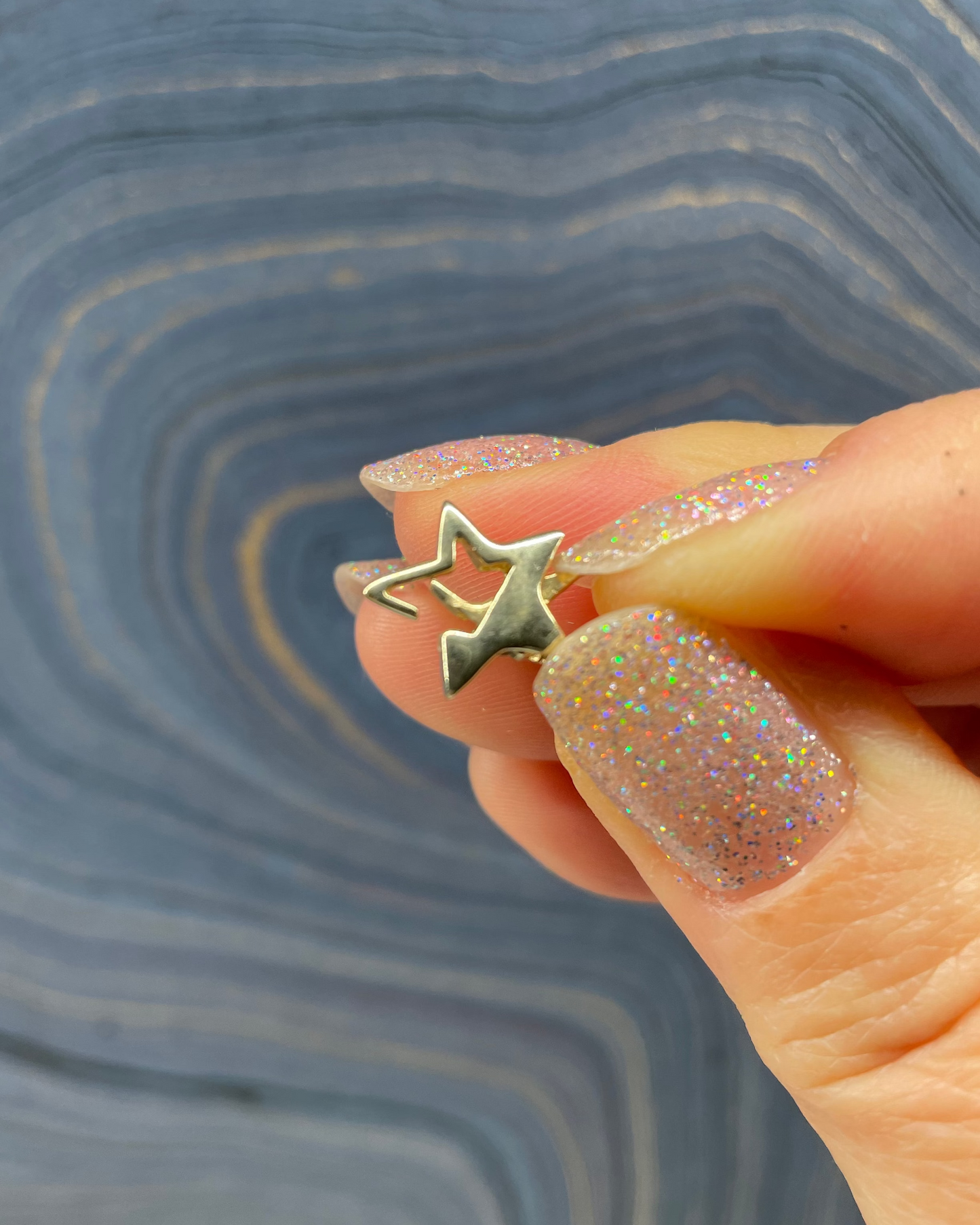 Star Clasp Charm - 14k