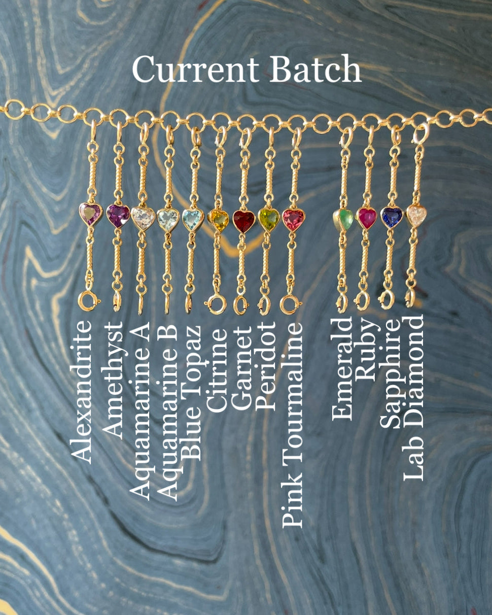Twisted Heart Stringy - 14k