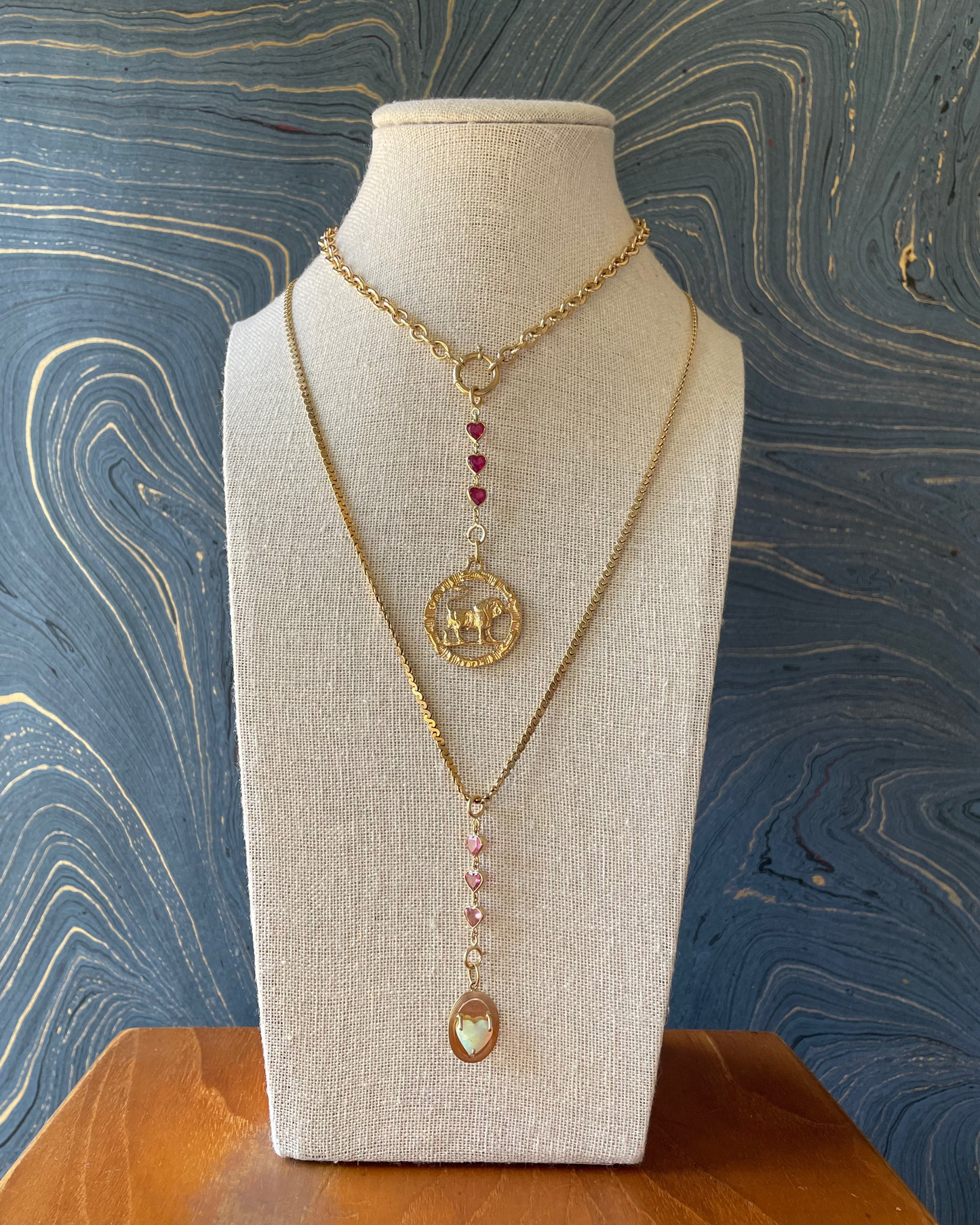 Triple Heart Stringy - 14k