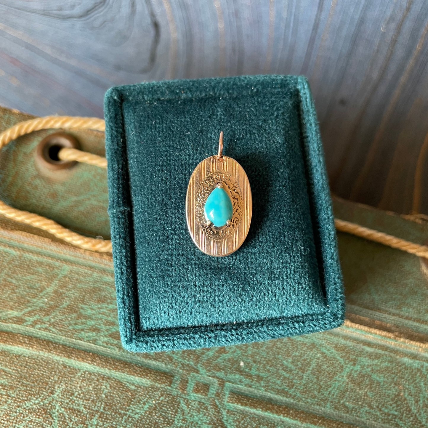 A Turquoise Tear - 7k & 14k