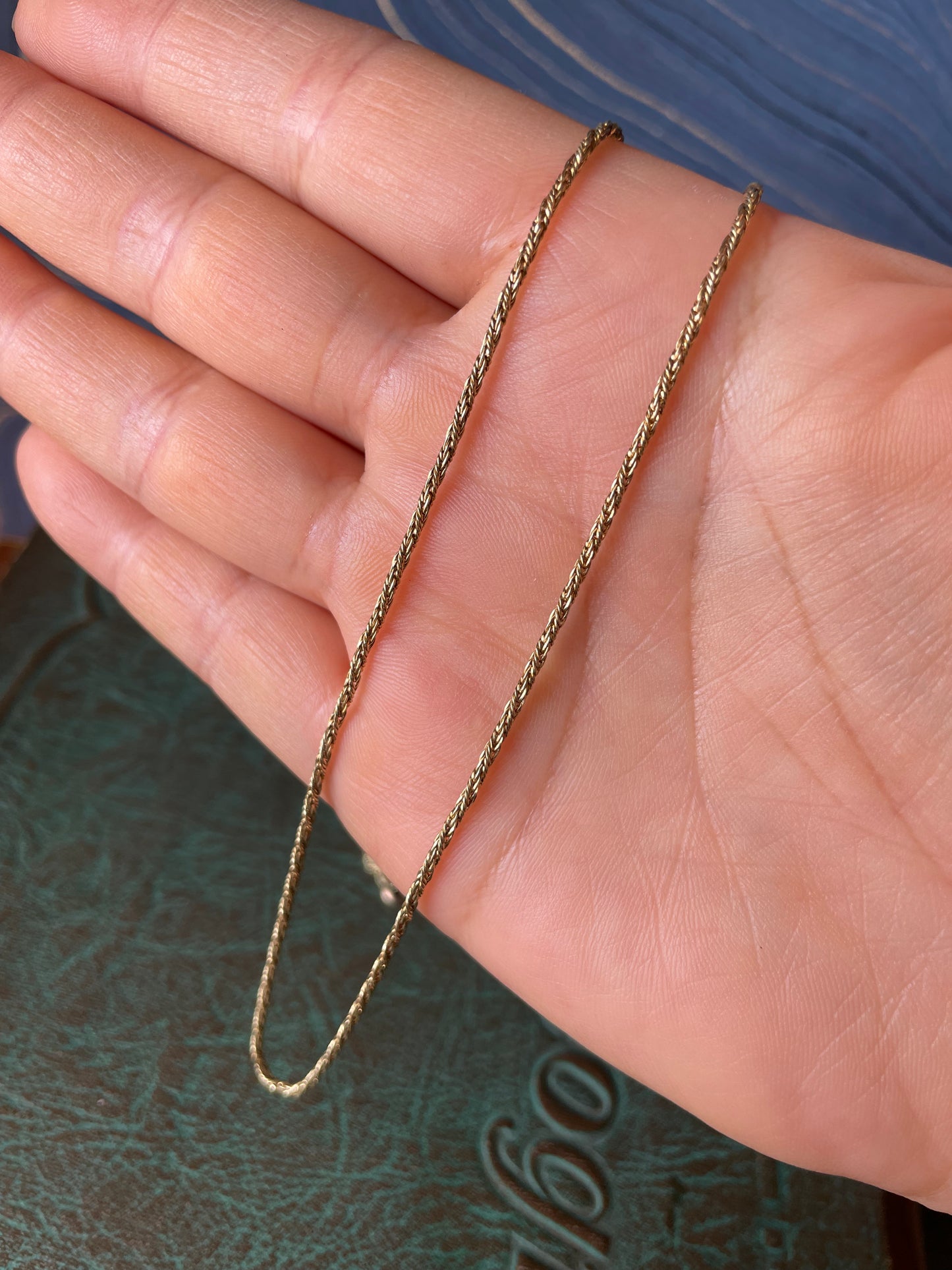 Twisted Wheat Chain - 14k