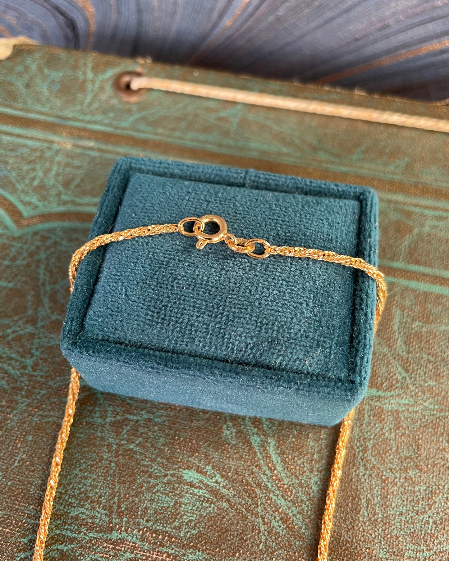 Twisted Wheat Chain - 14k