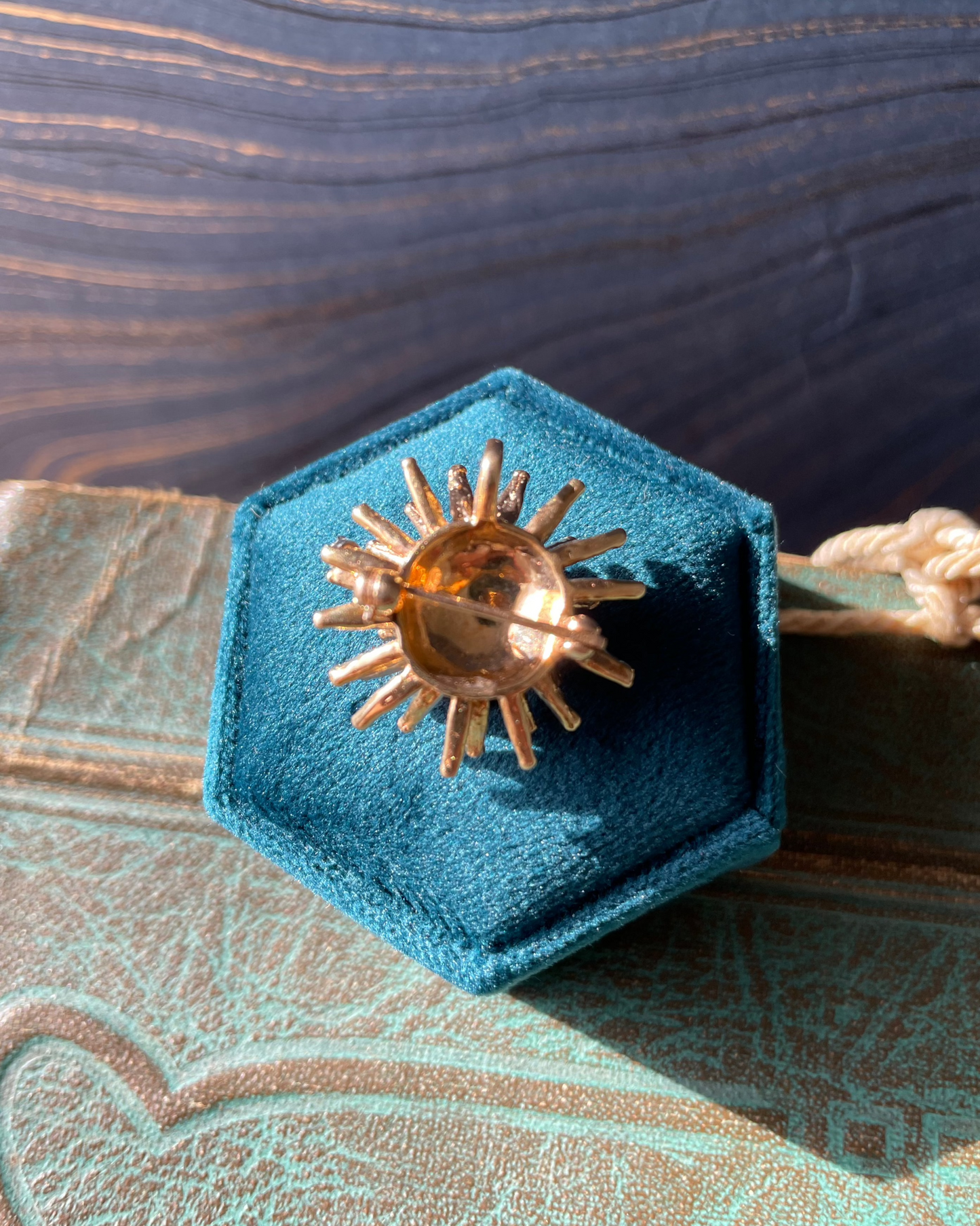 Sea Urchin Pin Charm - 13k