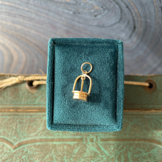 Wishing Well Charm - 14k