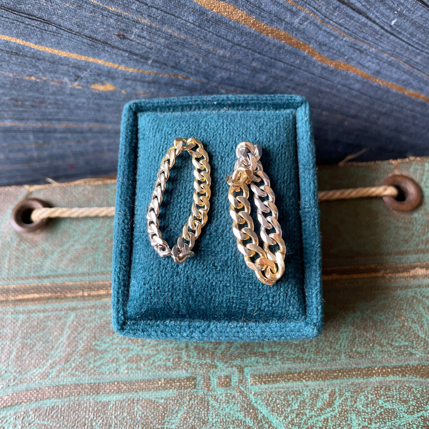 Half Half Cuban Ring - 14k