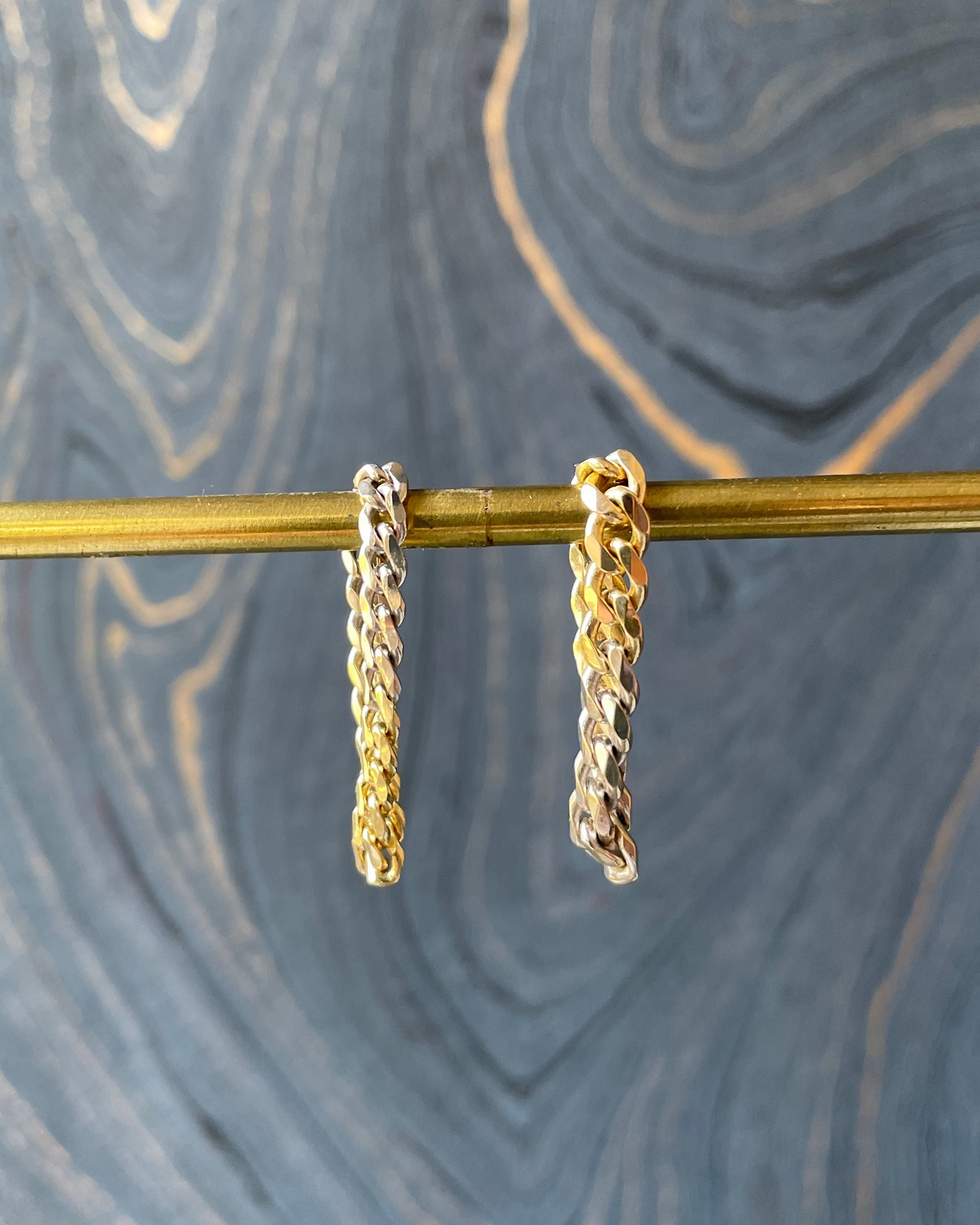 Half Half Cuban Ring - 14k